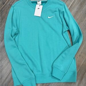 Nike Men's Aqua Crewneck Sweater